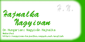hajnalka nagyivan business card